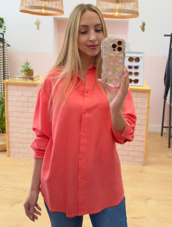 Camisa coral - Imagen 2