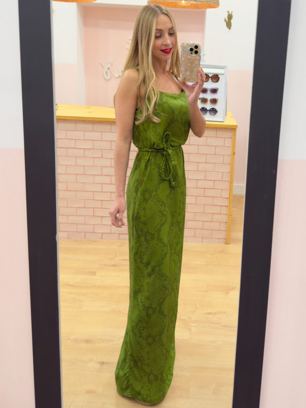 Vestido verde snake - Imagen 2